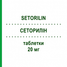 СЕТОРИЛІН (SETORILIN) 20 мг таблетки 28 шт - Симвастатин S.F.GROUP