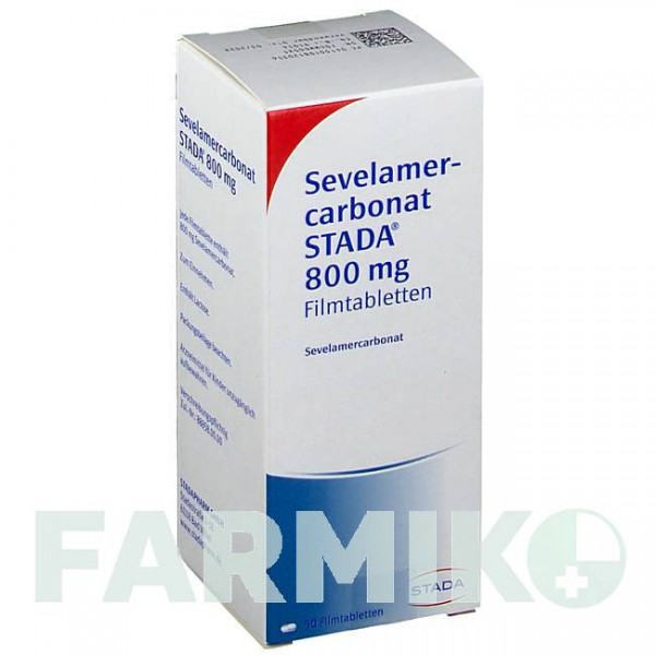 СЕВЕЛАМЕРКАРБОНАТ (SEVELAMERCARBONAT) 800 мг таблетки 50 шт - Севеламер STADAPHARM