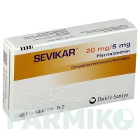 СЕВІКАР (SEVIKAR) 20 мг/5 мг таблетки 56 шт - Олмесартан, Амлодипін DAIICHI SANKYO