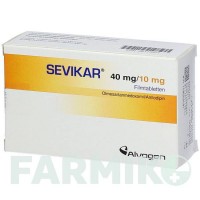 СЕВІКАР (SEVIKAR) 40 мг/10 мг таблетки 98 шт - Олмесартан, Амлодипін KOHLPHARMA