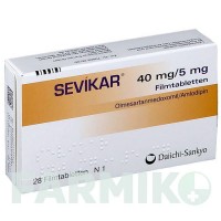 СЕВИКАР (SEVIKAR) 40 мг/5 мг таблетки 28 шт - Олмесартан, Амлодипин DAIICHI SANKYO