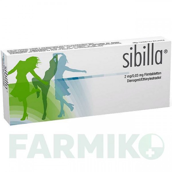 СІБІЛЛА (SIBILLA) 2 мг/0,03 мг таблетки 6x21 шт - Дієногест, Етинілестрадіол GEDEON RICHTER