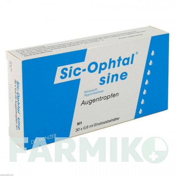 СІК ОФТАЛ (SIC OPHTAL) краплі 30x0,6 мл - Гіпромелоза DR.WINZER PHARMA