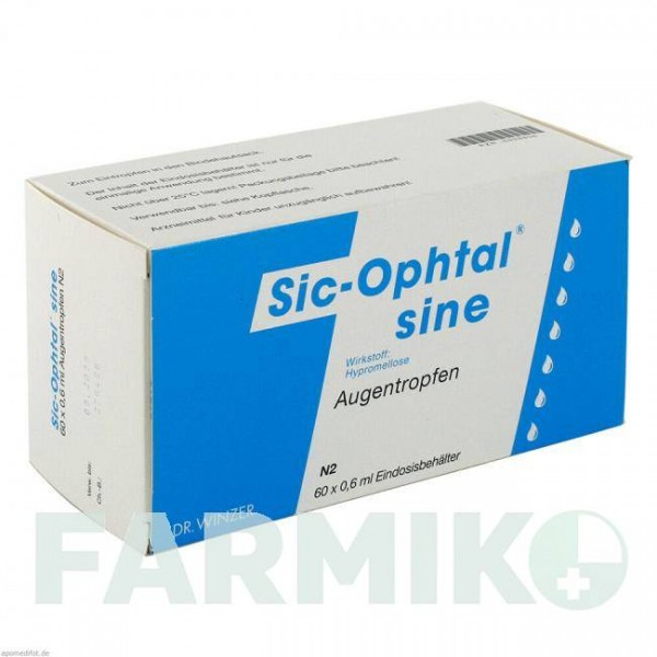 СИК ОФТАЛ (SIC OPHTAL) капли 60x0,6 мл - Гипромеллоза DR.WINZER PHARMA