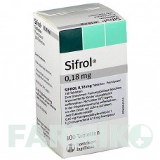 СИФРОЛ (SIFROL) 0,18 мг таблетки 100 шт - Прамипексол BB FARMA
