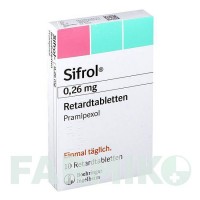 СИФРОЛ (SIFROL) 0,26 мг таблетки 10 шт - Прамипексол BOEHRINGER INGELHEIM
