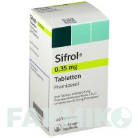 СИФРОЛ (SIFROL) 0,35 мг таблетки 100 шт - Прамипексол BOEHRINGER INGELHEIM