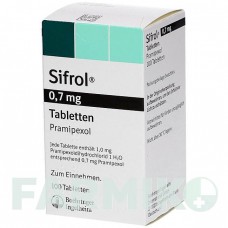 СИФРОЛ (SIFROL) 0,7 мг таблетки 100 шт - Прамипексол BOEHRINGER INGELHEIM