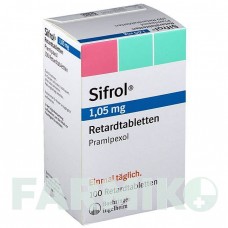 СИФРОЛ (SIFROL) 1,05 мг таблетки 100 шт - Прамипексол BOEHRINGER INGELHEIM