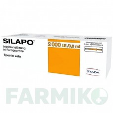 СИЛАПО (SILAPO) 2000 МЕ/0,6 мл шприци 6x1 шт - Эритропоэтин STADAPHARM