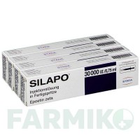 СИЛАПО (SILAPO) 30000 МЕ/0,75 мл шприци 4 шт - Эритропоэтин STADAPHARM