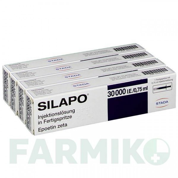 СИЛАПО (SILAPO) 30000 МЕ/0,75 мл шприци 4 шт - Эритропоэтин STADAPHARM