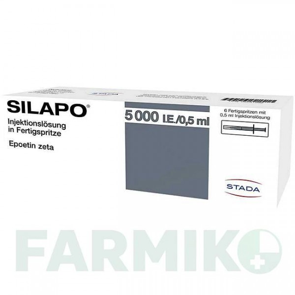 СИЛАПО (SILAPO) 5000 МО/0,5 мл шприци 6x1 шт - Еритропоетин STADAPHARM