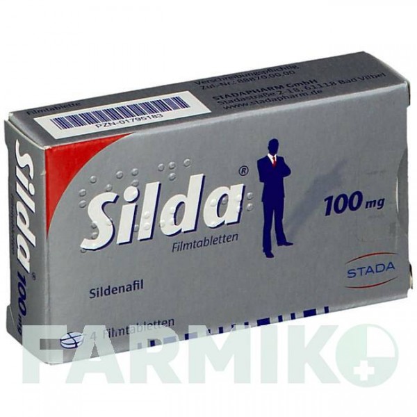 СИЛДА (SILDA) 100 мг таблетки 4 шт - Силденафил STADAPHARM