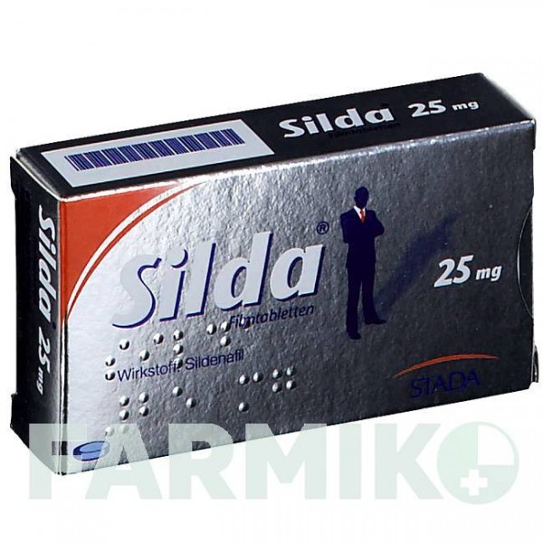 СИЛДА (SILDA) 25 мг таблетки 4 шт - Силденафил STADAPHARM