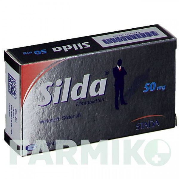 СИЛДА (SILDA) 50 мг таблетки 4 шт - Силденафил STADAPHARM