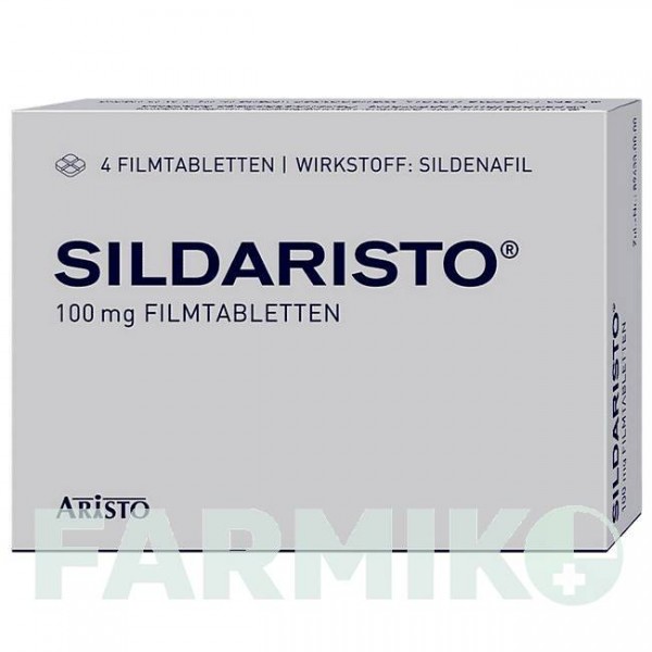 СИЛДАРИСТО (SILDARISTO) 100 мг таблетки 4 шт - Силденафил ARISTO PHARMA