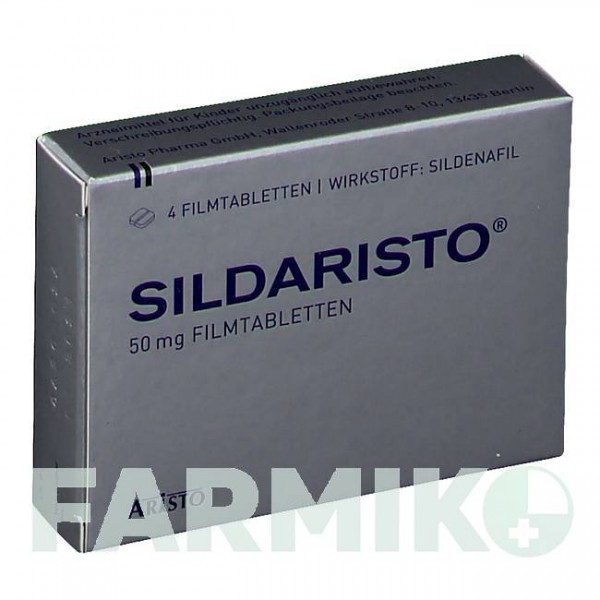СИЛДАРИСТО (SILDARISTO) 50 мг таблетки 4 шт - Силденафил ARISTO PHARMA