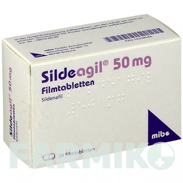 СИЛДЕАГИЛ (SILDEAGIL) 50 мг таблетки 24 шт - Силденафил MIBE