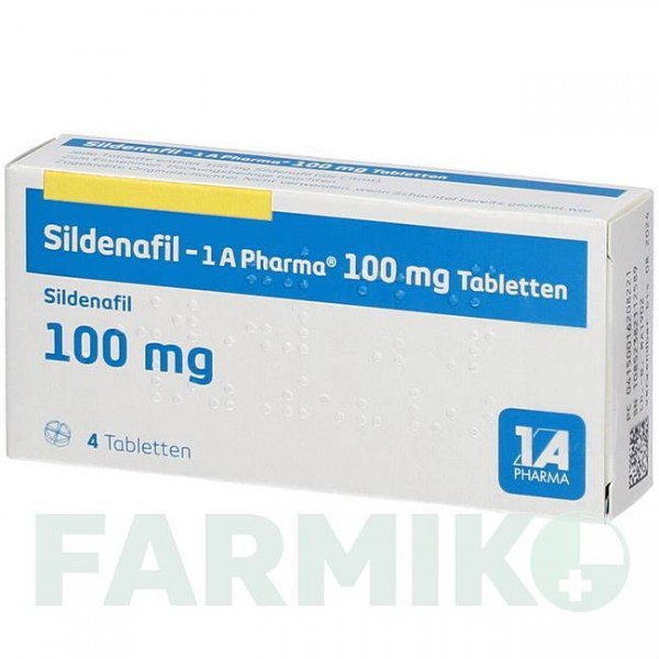 СИЛДЕНАФИЛ (SILDENAFIL) 100 мг таблетки 4 шт - Силденафил 1 A PHARMA