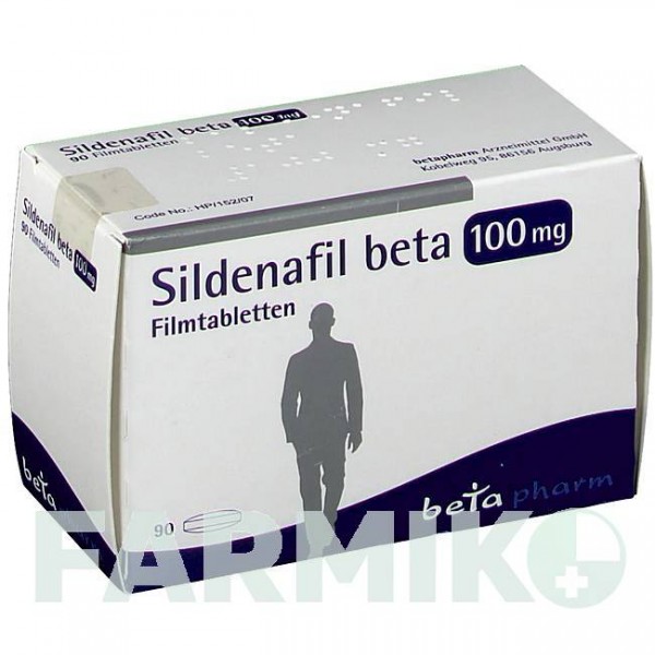 СИЛДЕНАФИЛ (SILDENAFIL) 100 мг таблетки 90 шт - Силденафил BETAPHARM