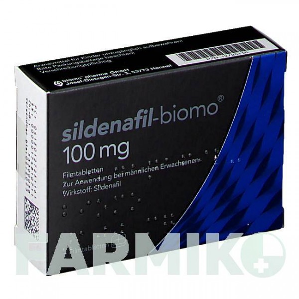 СИЛДЕНАФИЛ (SILDENAFIL) 100 мг таблетки 4 шт - Силденафил BIOMO PHARMA