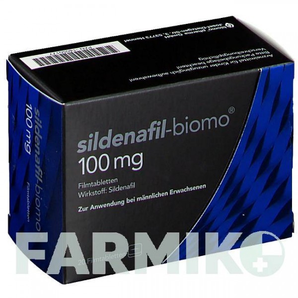 СИЛДЕНАФІЛ (SILDENAFIL) 100 мг таблетки 20 шт - Силденафіл BIOMO PHARMA