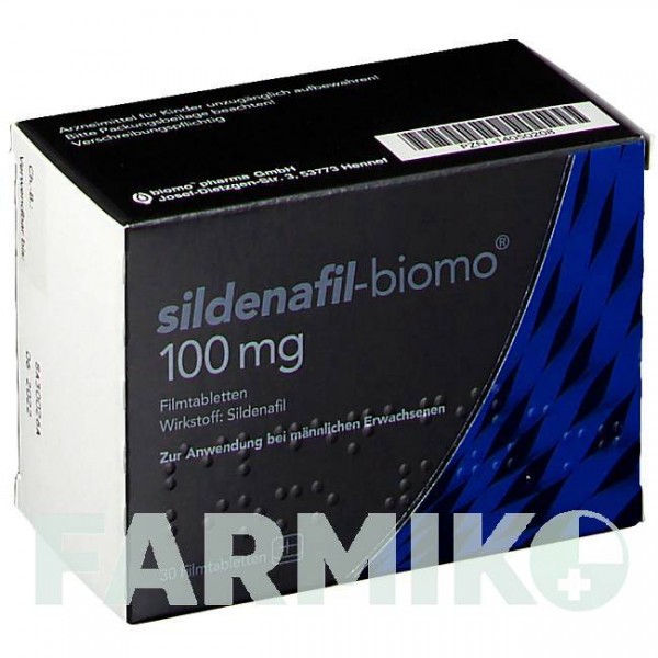 СИЛДЕНАФІЛ (SILDENAFIL) 100 мг таблетки 30 шт - Силденафіл BIOMO PHARMA