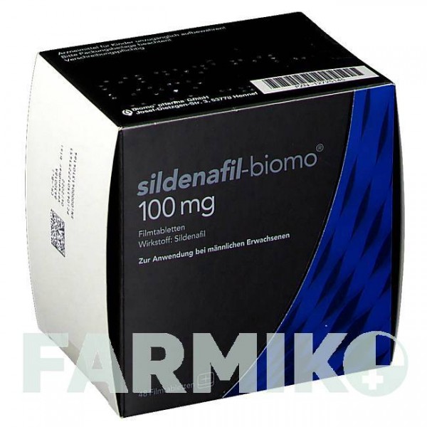 СИЛДЕНАФІЛ (SILDENAFIL) 100 мг таблетки 48 шт - Силденафіл BIOMO PHARMA