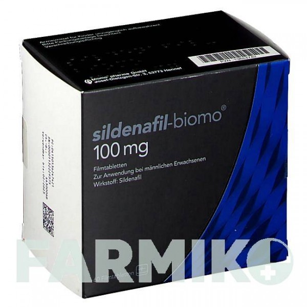СИЛДЕНАФІЛ (SILDENAFIL) 100 мг таблетки 60 шт - Силденафіл BIOMO PHARMA