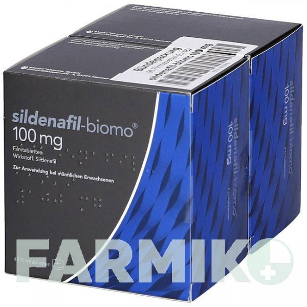 СИЛДЕНАФІЛ (SILDENAFIL) 100 мг таблетки 96 шт - Силденафіл BIOMO PHARMA