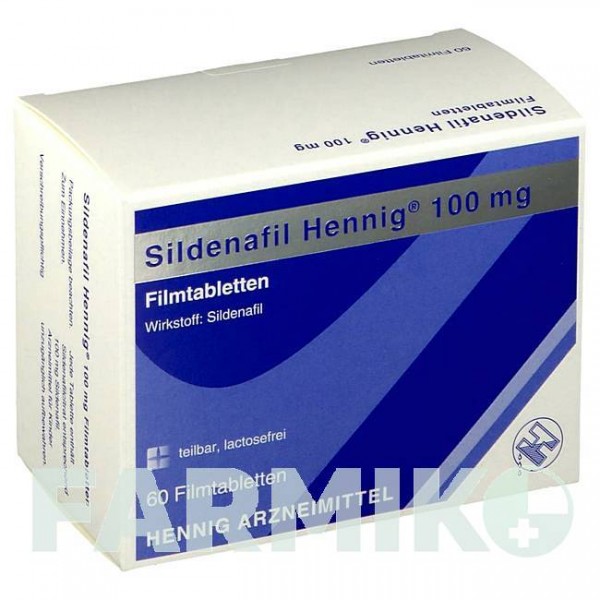 СИЛДЕНАФИЛ (SILDENAFIL) 100 мг таблетки 60 шт - Силденафил HENNIG
