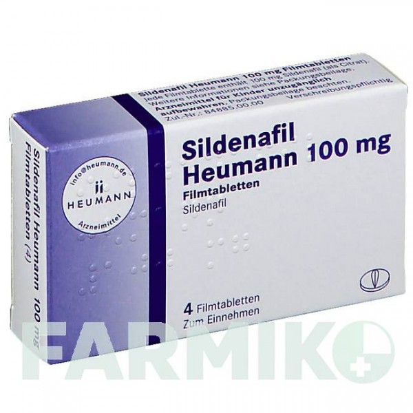 СИЛДЕНАФІЛ (SILDENAFIL) 100 мг таблетки 4 шт - Силденафіл HEUMANN PHARMA