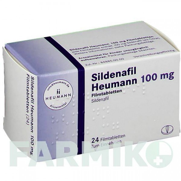 СИЛДЕНАФИЛ (SILDENAFIL) 100 мг таблетки 24 шт - Силденафил HEUMANN PHARMA