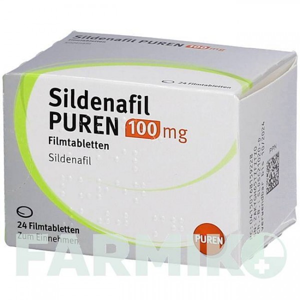 СИЛДЕНАФІЛ (SILDENAFIL) 100 мг таблетки 24 шт - Силденафіл PUREN PHARMA