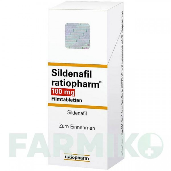 СИЛДЕНАФИЛ (SILDENAFIL) 100 мг таблетки 12 шт - Силденафил RATIOPHARM