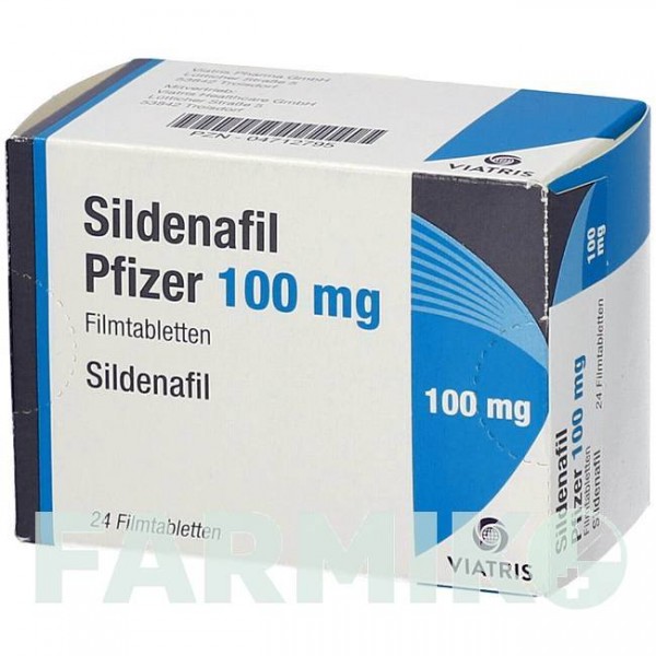 СИЛДЕНАФИЛ (SILDENAFIL) 100 мг таблетки 24 шт - Силденафил VIATRIS