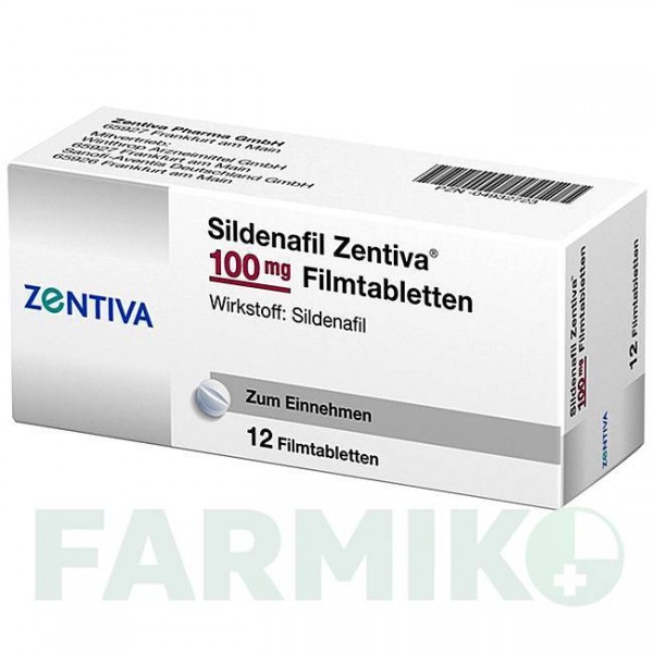 СИЛДЕНАФІЛ (SILDENAFIL) 100 мг таблетки 12 шт - Силденафіл ZENTIVA