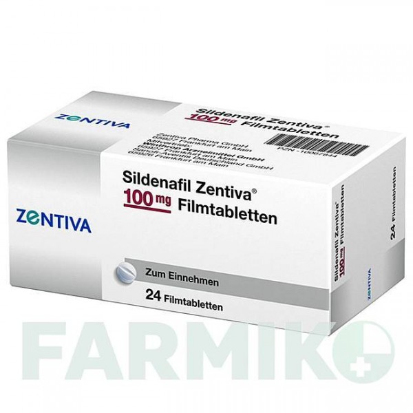 СИЛДЕНАФІЛ (SILDENAFIL) 100 мг таблетки 24 шт - Силденафіл ZENTIVA