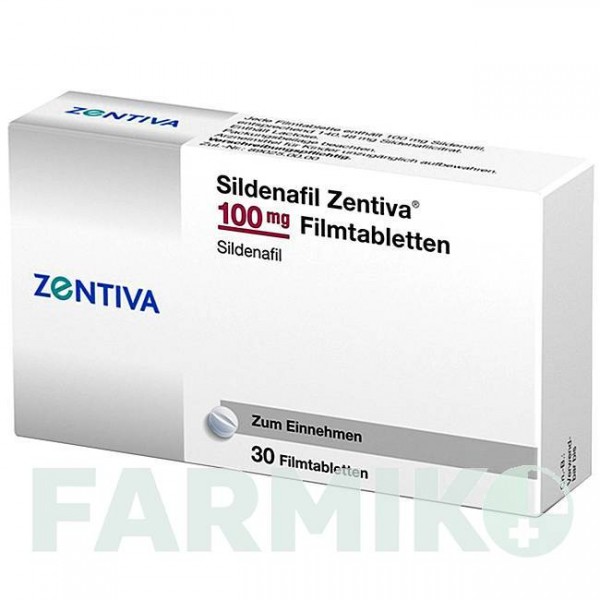 СИЛДЕНАФІЛ (SILDENAFIL) 100 мг таблетки 30 шт - Силденафіл ZENTIVA