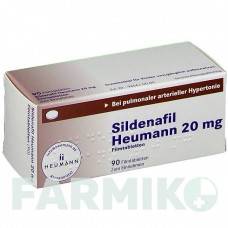 СИЛДЕНАФИЛ (SILDENAFIL) 20 мг таблетки 90 шт - Силденафил HEUMANN PHARMA