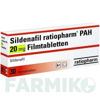 СИЛДЕНАФИЛ (SILDENAFIL) 20 мг таблетки 30 шт - Силденафил RATIOPHARM