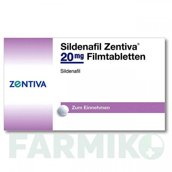 СИЛДЕНАФИЛ (SILDENAFIL) 20 мг таблетки 90 шт - Силденафил ZENTIVA
