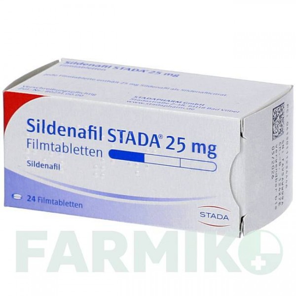 СИЛДЕНАФИЛ (SILDENAFIL) 25 мг таблетки 24 шт - Силденафил STADAPHARM
