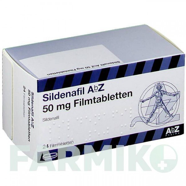 СИЛДЕНАФИЛ (SILDENAFIL) 50 мг таблетки 24 шт - Силденафил ABZ PHARMA
