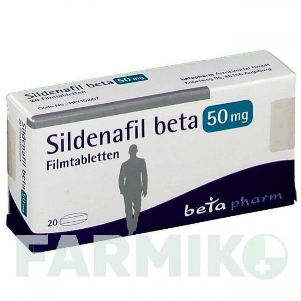 СИЛДЕНАФИЛ (SILDENAFIL) 50 мг таблетки 20 шт - Силденафил BETAPHARM
