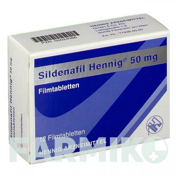 СИЛДЕНАФІЛ (SILDENAFIL) 50 мг таблетки 12 шт - Силденафіл HENNIG