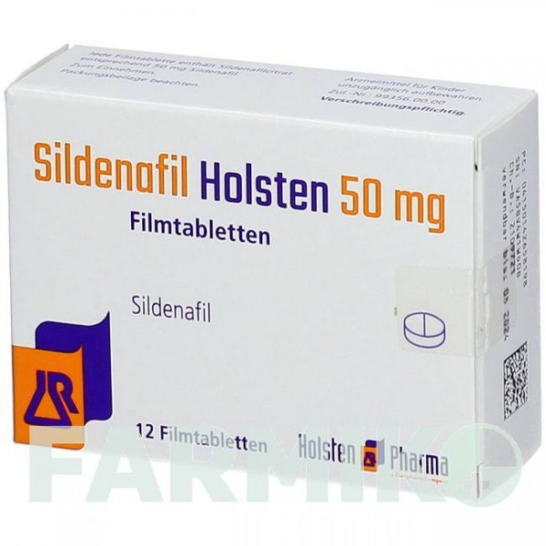 СИЛДЕНАФИЛ (SILDENAFIL) 50 мг таблетки 12 шт - Силденафил HOLSTEN PHARMA