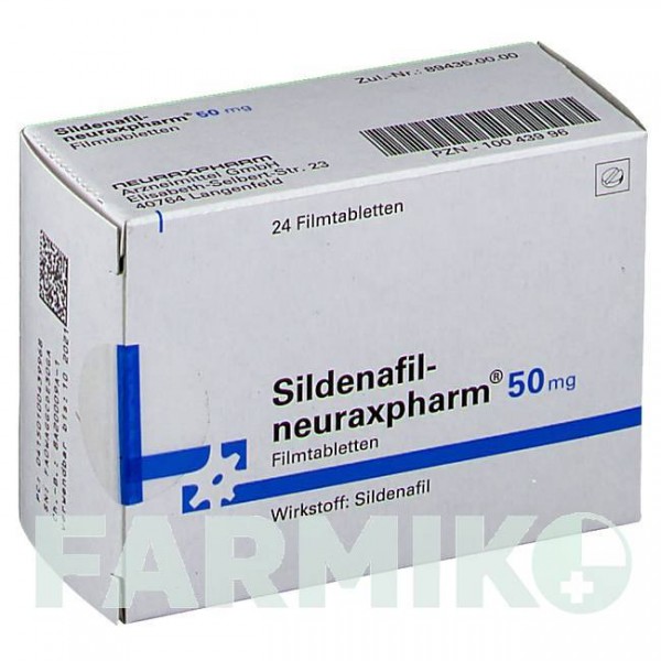 СИЛДЕНАФІЛ (SILDENAFIL) 50 мг таблетки 24 шт - Силденафіл NEURAXPHARM