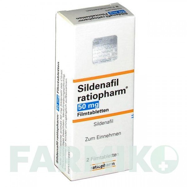 СИЛДЕНАФИЛ (SILDENAFIL) 50 мг таблетки 2 шт - Силденафил RATIOPHARM
